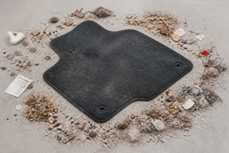 découvrez en détail ce que contient vraiment un tapis de voiture grâce à nos résultats après extraction approfondie.