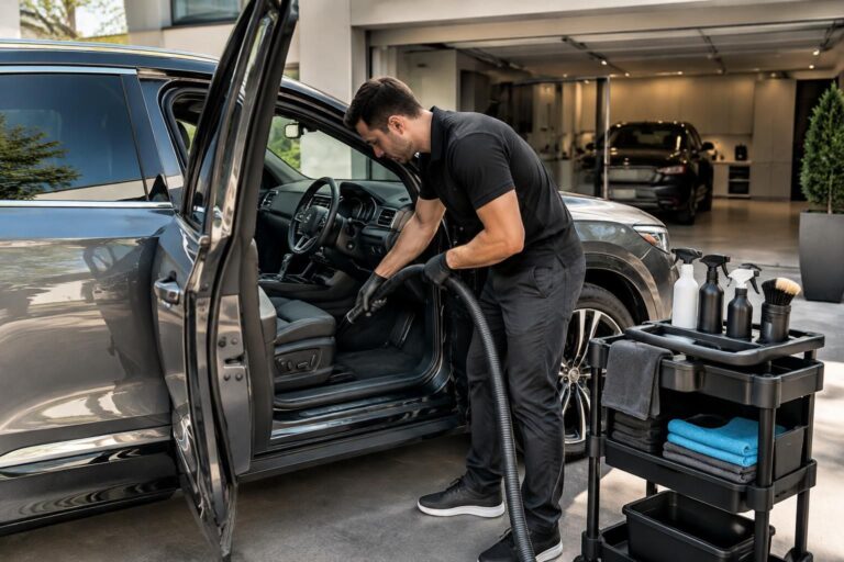 découvrez comment optimiser un nettoyage automobile chez le client en moins d’une heure grâce à une méthode efficace, un matériel adapté et une bonne organisation.